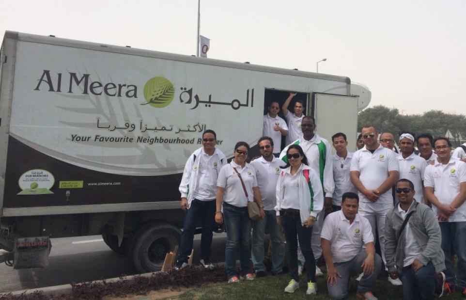 Al Meera staff celebrates Qatar&#039;s Fourth National Sports Day